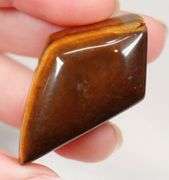 Kite shaped 126.39ct Tiger Eye