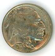 High Grade Buffalo Nickel from 1937