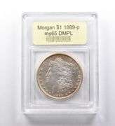 MS65 DMPL 1889-P Morgan Silver Dollar USCG