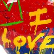 Flying Balloon Heart by Mr Brainwash