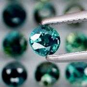 Heated only! 3.23ct round cut Sapphire set