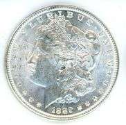 Uncirculated 1889 Morgan Silver Dollar