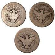 1899 O 1901 O &1906 O Barber Halves