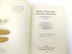 1936 Mind, Medicine & Metaphysics