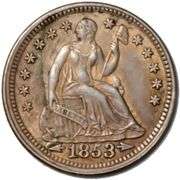 Sharp 1853 Half Dime