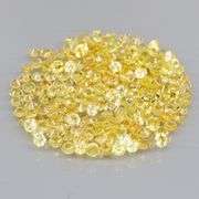 Fantastic 4.71ct diamond cut yellow Sapphire set