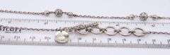 Lois Hill sterling silver ball link long necklace