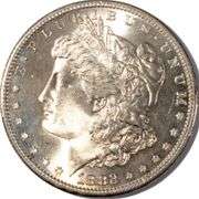 1882-S Frosty White BU Morgan Dollar