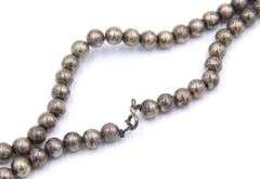 Vintage 925 sterling silver ball link necklace