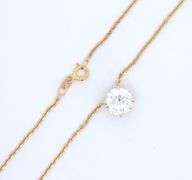 GIA Certified 3.25ct Round Brilliant Cut Diamond Pendant on Chain Necklace
