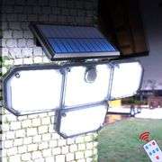 182-LED Solar Wall Lamp with Remote Control