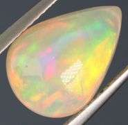 Exciting high fire 3.96ct patchwork patterned Jelly Opal