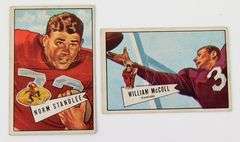 2 Bowman Gum 1952 Football Cards