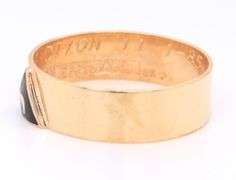 14kt Yellow gold masonic D.C ring