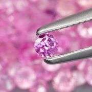 Rare heated only 6.83ct pink Sapphire set