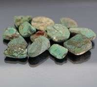Gorgeous 161.50ct Turquoise rough cabochon set