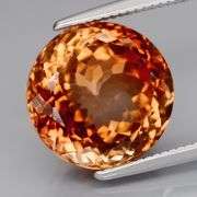 Bubbling 5.85ct peach champagne Topaz