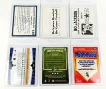 6 Bo Jackson Baseball & Football Cards