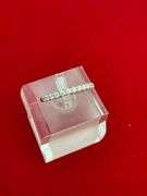 LADIES 14K WHITE GOLD DIAMOND BAND
