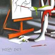 Beauty has its Duty But the Idea is Everything by Kostabi