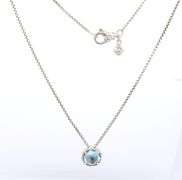 David Yurman Chatelaine Topaz Pendant on Chain Necklace
