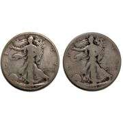 1920 S 1928 S Walking Liberty Halves