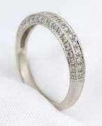 Stylish Contemporary Platinum & Diamond Band