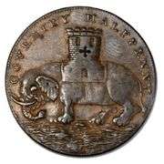 1793 Lady Godiva 1/2 Penny Condor Token