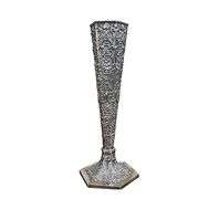 Antique Late 1800s Tall Repousse Silver Plated Flute Vase by the Barbour Silver Co