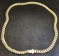TIMELESS AND PERFECT FOR EVERYDAY 14K YELLOW GOLD MIAMI CUBAN LINK CHAIN NECKLACE