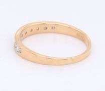 Sparkling Yellow Gold Diamond Band