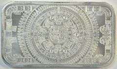 20 Indian Chief Aztec Calendar 1 Troy Oz pure .999 fine silver bars in tube