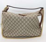 GUCCI, Brown, GG Supreme/Moon Linea A Hobo Shoulder Strap Purse w/ Box & Dust Bag