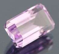 Bright violet 11.98ct emerald cut Amethyst