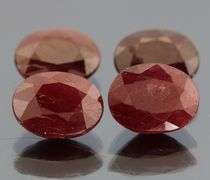Heavy 17.16ct oval cut Ruby set
