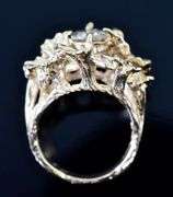 Unusual 1 Carat Champagne Diamond 14K Ring