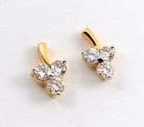 Feminine 18k Diamond Earrings