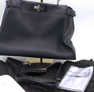 Fendi Peekaboo navy blue purse