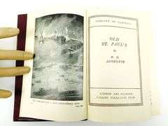 Ainsworth, Old St. Paul,  Antique Leather Book