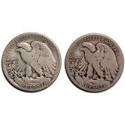 1920 S 1928 S Walking Liberty Halves