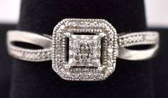 Sterling Silver Diamond Ring