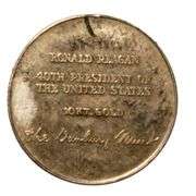 1981 Danbury Mint 10 K Gold Medal Coin