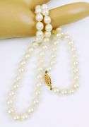 Classic Pearl Necklace with 14K Gold Clasp