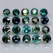 Heated only! 3.23ct round cut Sapphire set