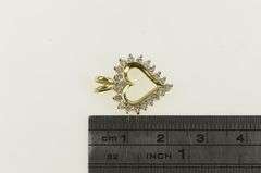 14K Yellow Gold 0.30 Ctw Diamond Heart Love Symbol Pendant