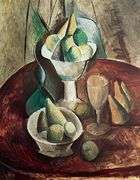 Pablo Picasso, Fruit Dish with Pairs (1909)