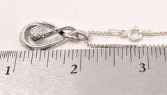 Sterling Silver Diamond Pendant Necklace