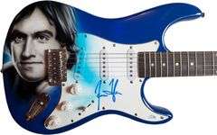 James Taylor Autographed Signed Hand Airbrushed Painting Guitar UACC AFTAL ACOA