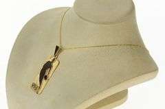 14K Yellow Gold Garnet NBA Logo Nat'l. Basketball Assn. Pendant