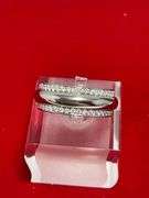 CERTIFIED NEW 18K WHITE GOLD DIAMOND BAND